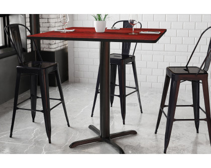 BLNK Square Bar Height Table with 33'' x 33'' Base