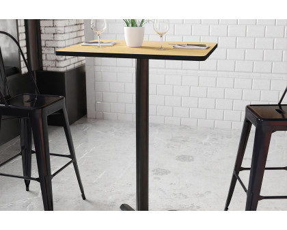 BLNK Rectangular Bar Height Table with 22'' x 22'' Base