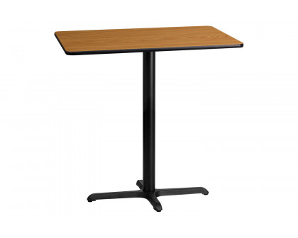 BLNK Rectangular Bar Height Table with 23.5'' x 29.5'' Base