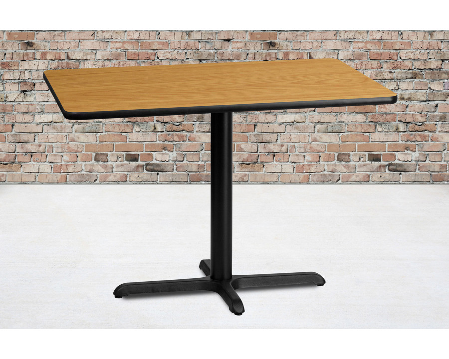 BLNK Rectangular Table with 23.5'' x 29.5'' Base