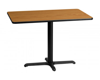 BLNK™ Rectangular Table with 23.5'' x 29.5'' Base - Natural, 30"W x 42"L