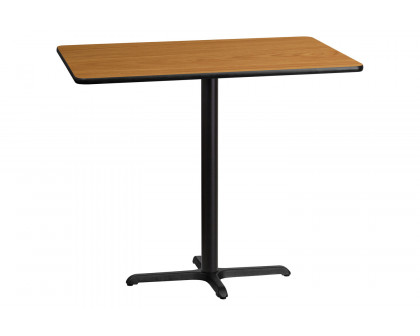 BLNK Rectangular Bar Height Table with 23.5'' x 29.5'' Base