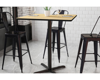 BLNK Square Bar Height Table with 30'' x 30'' Base