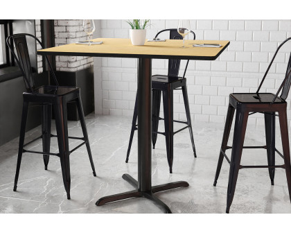 BLNK Square Bar Height Table with 33'' x 33'' Base