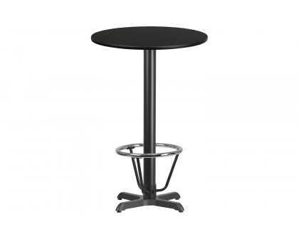 BLNK Round Bar Height Table with 22'' x 22'' Base