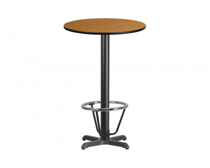 BLNK Round Bar Height Table with 22'' x 22'' Base