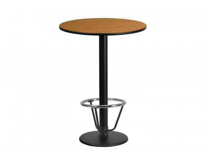 BLNK Round Bar Height Table with 18'' Round Base