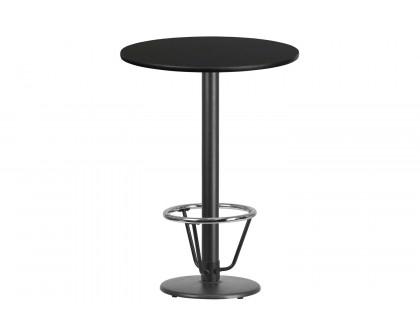 BLNK Round Bar Height Table with 18'' Round Base