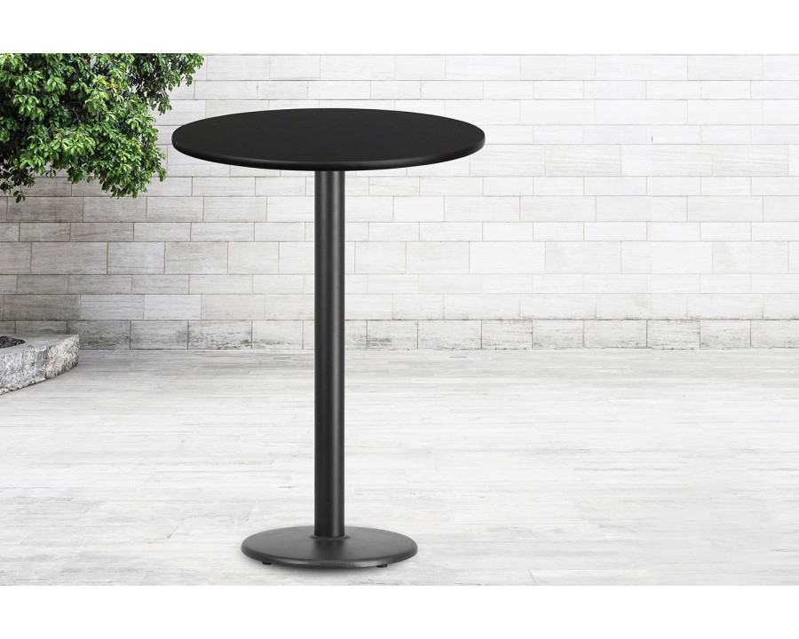 BLNK Round Bar Height Table with 18'' Round Base