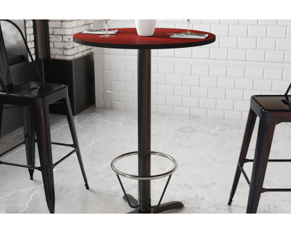 BLNK Round Bar Height Table with 22'' x 22'' Base