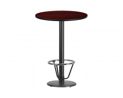 BLNK Round Bar Height Table with 18'' Round Base