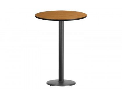 BLNK Round Bar Height Table with 18'' Round Base