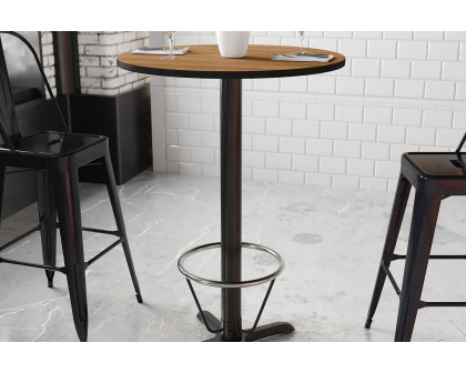 BLNK Round Bar Height Table with 22'' x 22'' Base