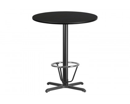 BLNK Round Bar Height Table with 30'' x 30'' Base