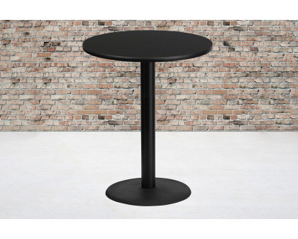 BLNK Round Bar Height Table with 24'' Round Base