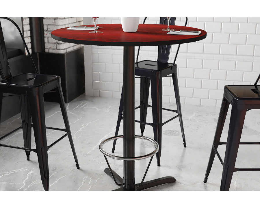 BLNK Round Bar Height Table with 30'' x 30'' Base