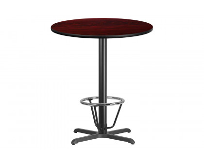 BLNK Round Bar Height Table with 30'' x 30'' Base