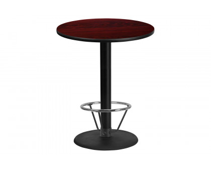 BLNK Round Bar Height Table with 24'' Round Base