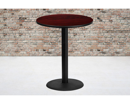 BLNK Round Bar Height Table with 24'' Round Base