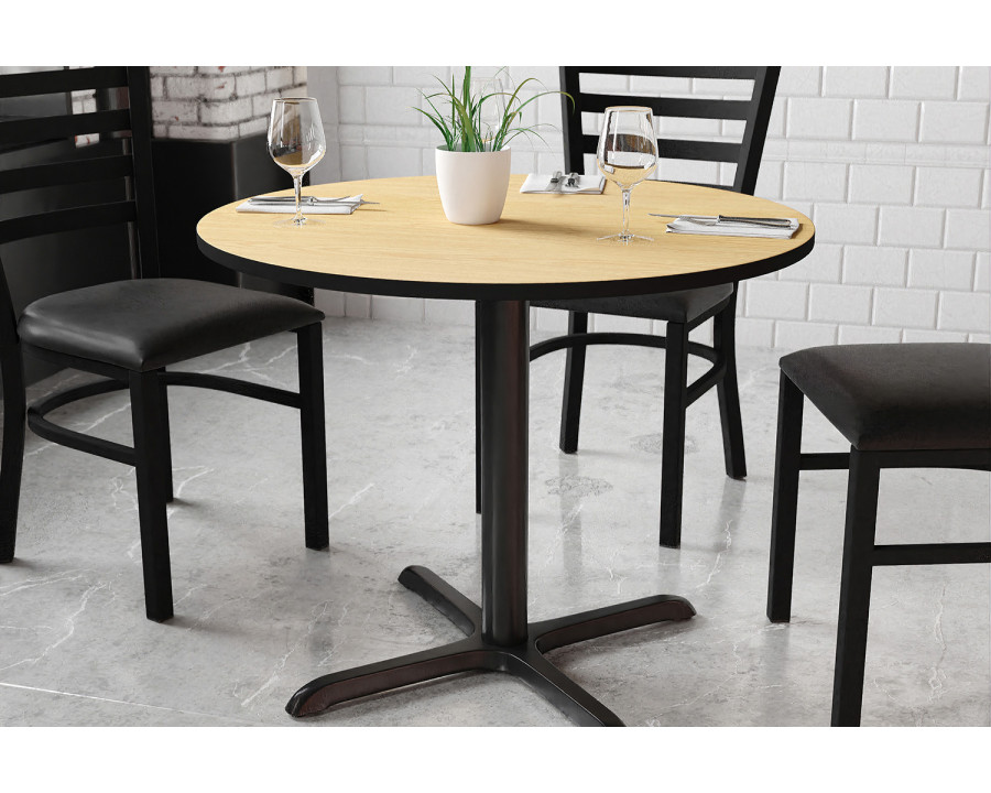 BLNK Round Table with 30'' x 30'' Base - Natural, 36"D