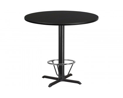 BLNK Round Bar Height Table with 33'' x 33'' Base