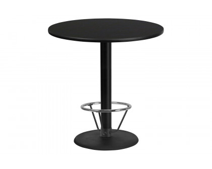 BLNK Round Bar Height Table with 24'' Round Base