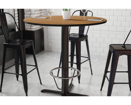 BLNK Round Bar Height Table with 33'' x 33'' Base