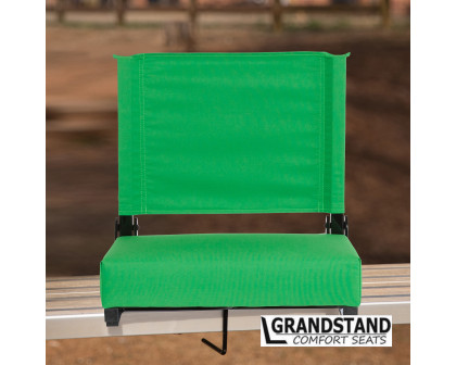 BLNK Grandstand Comfort Lightweight Stadium Chair with Handle and Ultra-Padded Seat - Bright Green