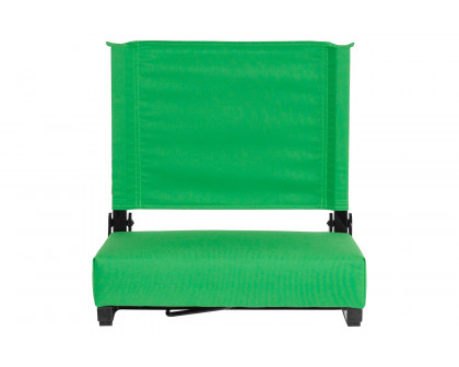 BLNK Grandstand Comfort Lightweight Stadium Chair with Handle and Ultra-Padded Seat - Bright Green