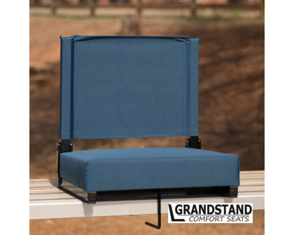 BLNK Grandstand Comfort Lightweight Stadium Chair with Handle and Ultra-Padded Seat - Teal