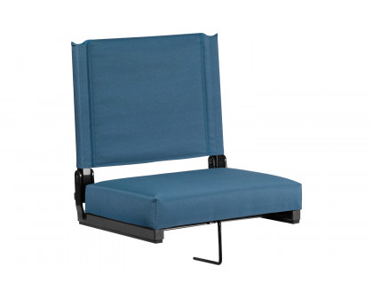 BLNK Grandstand Comfort Lightweight Stadium Chair with Handle and Ultra-Padded Seat - Teal