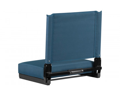 BLNK Grandstand Comfort Lightweight Stadium Chair with Handle and Ultra-Padded Seat - Teal