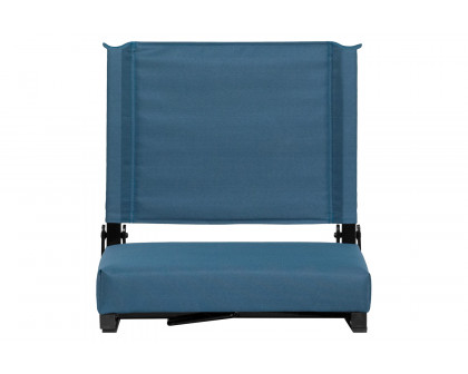 BLNK Grandstand Comfort Lightweight Stadium Chair with Handle and Ultra-Padded Seat - Teal