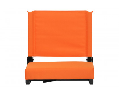 BLNK Grandstand Comfort Lightweight Stadium Chair with Handle and Ultra-Padded Seat - Orange