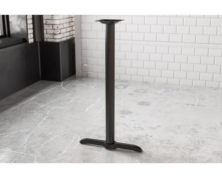 BLNK - Beverly Restaurant Table T-Base with Bar Height Column