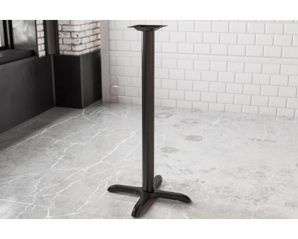 BLNK Beverly Restaurant Table X-Base with Bar Height Column