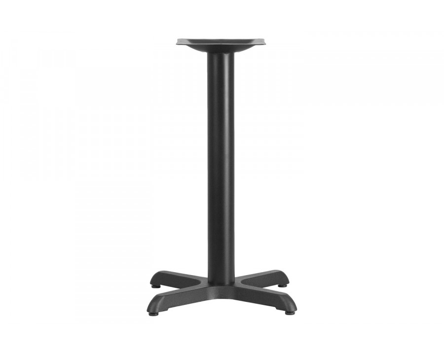 BLNK Beverly Restaurant Table X-Base with Table Height Column - 22"W x 22"L