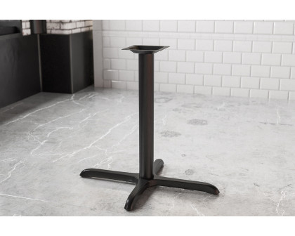 BLNK Beverly Restaurant Table X-Base with Table Height Column