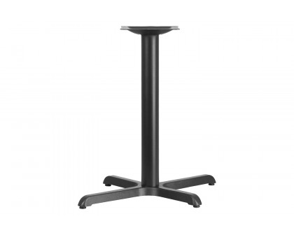 BLNK Beverly Restaurant Table X-Base with Table Height Column - 23.75"W x 30"L