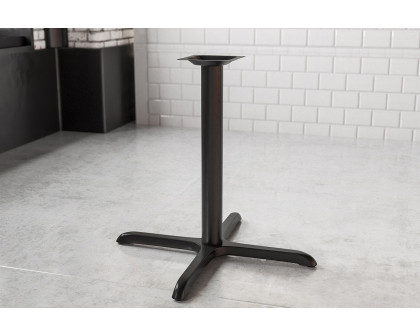 BLNK Beverly Restaurant Table X-Base with Table Height Column