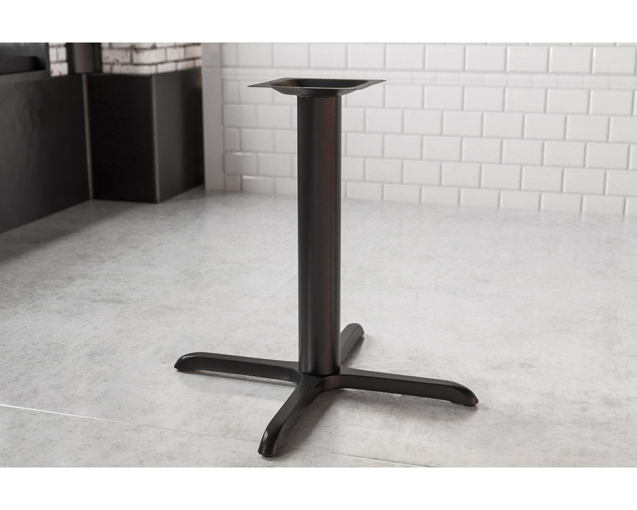 BLNK Beverly Restaurant Table X-Base with Table Height Column