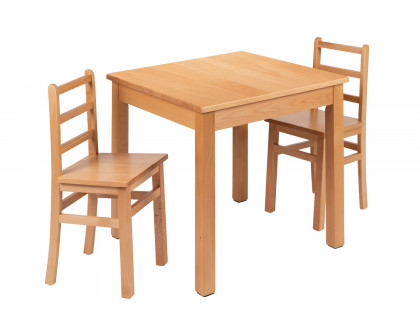 BLNK - Kyndl Kids Solid Wood Table and Chair Set for Classroom, Playroom, Kitchen