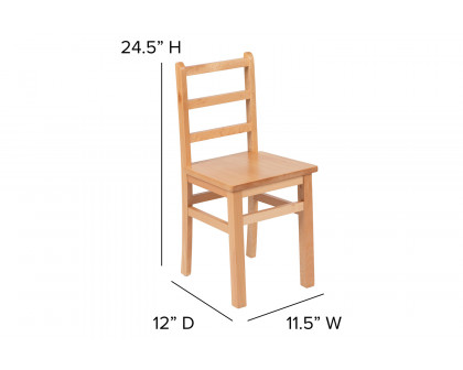 BLNK - Kyndl Kids Solid Wood Table and Chair Set for Classroom, Playroom, Kitchen