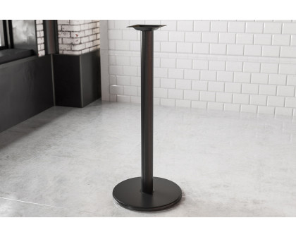 BLNK Beverly Round Restaurant Table Base with Bar Height Column