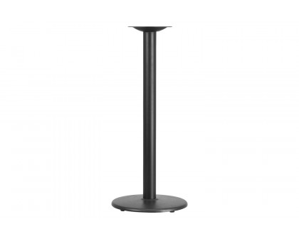 BLNK Beverly Round Restaurant Table Base with Bar Height Column - 18"D