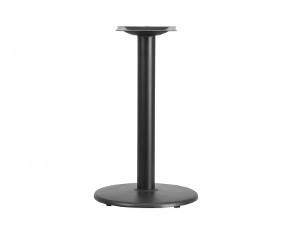 BLNK Beverly Round Restaurant Table Base with Table Height Column - 18"D