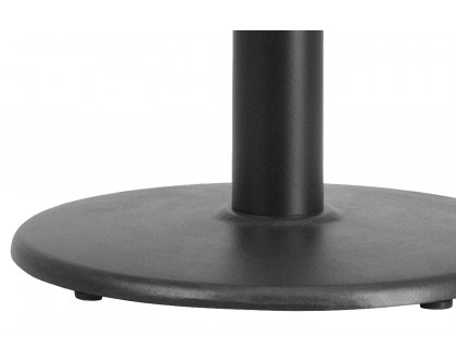 BLNK Beverly Round Restaurant Table Base with Table Height Column - 18"D