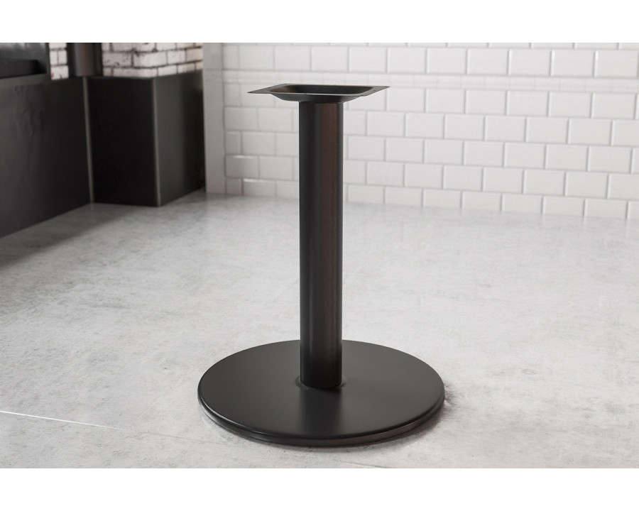 BLNK Beverly Round Restaurant Table Base with Table Height Column - 24"D