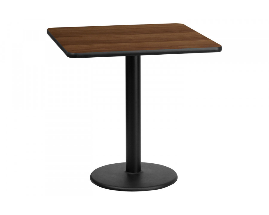 BLNK Square Table with 18'' Round Base