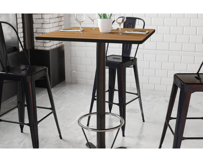 BLNK Square Bar Height Table with 22'' x 22'' Base